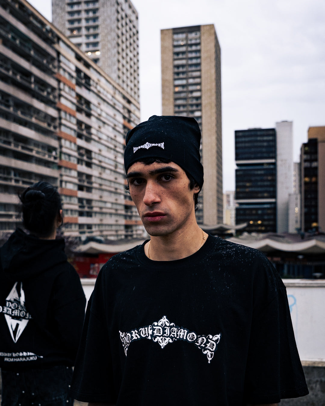 SKULL CAP BLACK - BY HOSHIWAKA